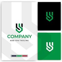 a business card with the logo for company vector
