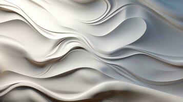 Abstract Illumination Subtle White and Pale Grey Fusion Generative AI photo