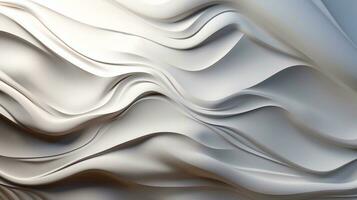 Abstract Canvas Ethereal White and Soft Grey Harmony Generative AI photo