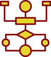 Flow Chart Vector Icon Design