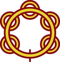 Tambourine Vector Icon Design