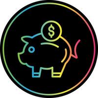 Piggy Bank Vector Icon Design