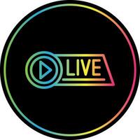 Live Streaming Vector Icon Design