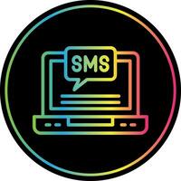 diseño de icono de vector de sms