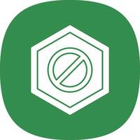 Wrong Way Vector Icon Design