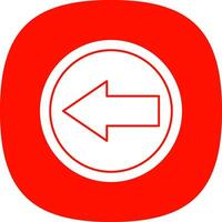 Left Arrow Vector Icon Design