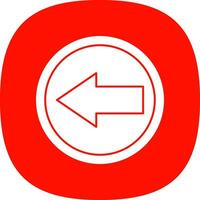 Left Arrow Vector Icon Design