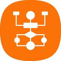 Flow Chart Vector Icon Design