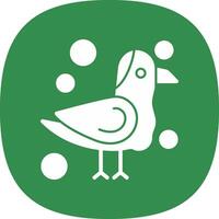 Seagull Vector Icon Design