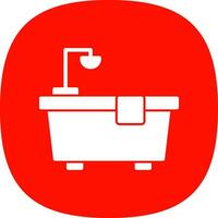 diseño de icono de vector de bañera