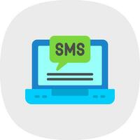 diseño de icono de vector de sms