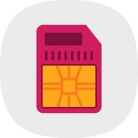 sim card Vector Icon Design