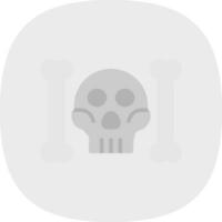 Skull And Bones Vector Icon Design