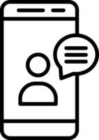 Online CHat Vector Icon Design