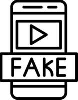 Fake News Vector Icon Design