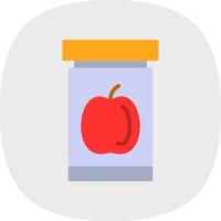 manzana mermelada vector icono diseño