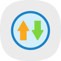 Up and Down Arrow Vector Icon Design