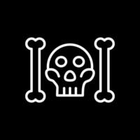 Skull And Bones Vector Icon Design