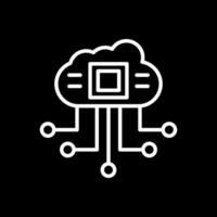 diseño de icono de vector de computación en la nube