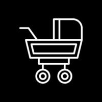 Baby Buggy Vector Icon Design