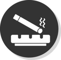 Ashtray Vector Icon Design