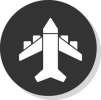 diseño de icono de vector de avión