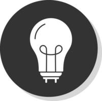 Led Bulb Vector Icon Design