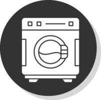 Washing Machine Vector Icon Design