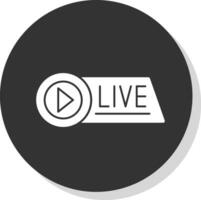 Live Streaming Vector Icon Design