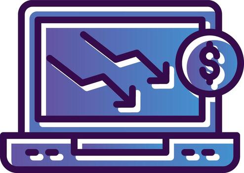 Decrease Vector Icon Design