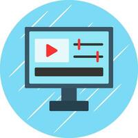 diseño de icono de vector de edición de video