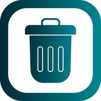 Dustbin Vector Icon Design