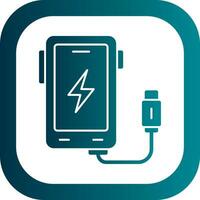 Wireless Charger Vector Icon Design