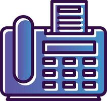 Fax Machine Vector Icon Design