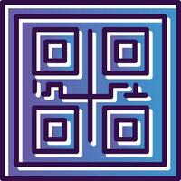 Qr COde Vector Icon Design