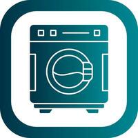 Washing Machine Vector Icon Design