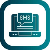 diseño de icono de vector de sms