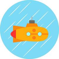 Submarine Vector Icon Design