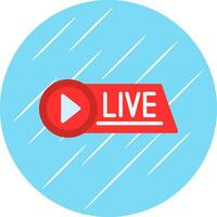 Live Streaming Vector Icon Design