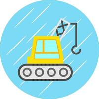 Crane Machine Vector Icon Design