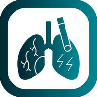 diseño de icono de vector de pulmones