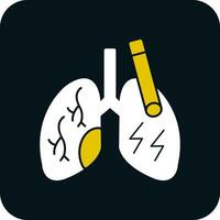 diseño de icono de vector de pulmones