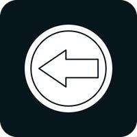 Left Arrow Vector Icon Design