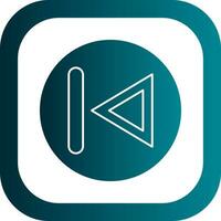Previous Track Vector Icon Design
