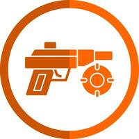 Laser Gun Vector Icon Design