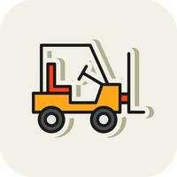 Forklift Vector Icon Design