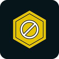Wrong Way Vector Icon Design