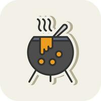 Cauldron Vector Icon Design