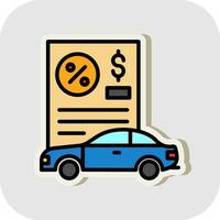 Car Loan Vector Icon Design