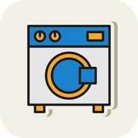 Washing Machine Vector Icon Design